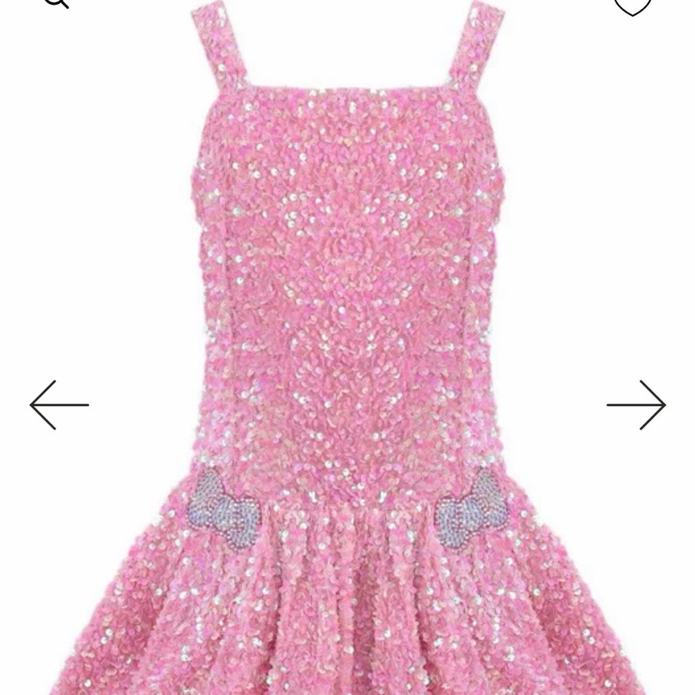 Lola + The Boys - HELLO KITTY SHIMMER BOW DRESS